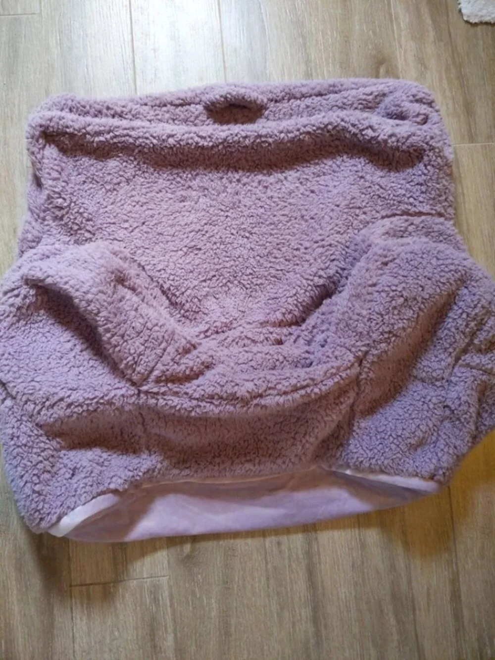 pottery barn kids anywhere cover fig purple sherpa